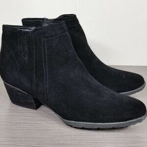 Blondo Valli Waterproof Bootie, Black Suede, Womens Size 7 M
